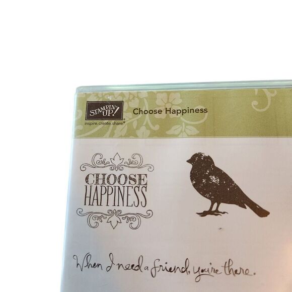 Stampin' Up! CHOOSE HAPPINESS Stamp Set of 7 134198 Bird Floral Friend - Picture 2 of 5